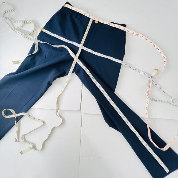 Club‎ Monaco Borrem Navy Wool Blend Tailored Career Work Trouser Ankle Pant Sz 0 - Picture 13 of 13